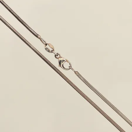 Kedja Ormlänk, ca 51cm, bredd ca 1,5mm, 925/1000 silver Vikt: 8,9 g
