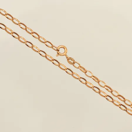 Kedja rundad Ankar, längd ca 46cm, bredd ca 1-3mm, Guldfynd, 18K Vikt: 2,5 g