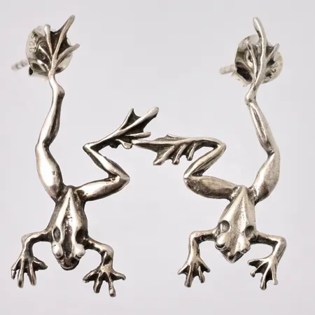 1par örhängen i silver, mått 9,7x24mm, 925/1000, vikt 3,65g. 