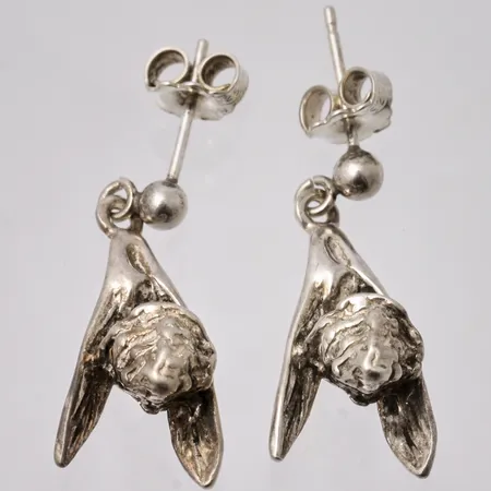 1par örhängen i silver, mått 15x34mm, 925/1000, vikt 3,26g.