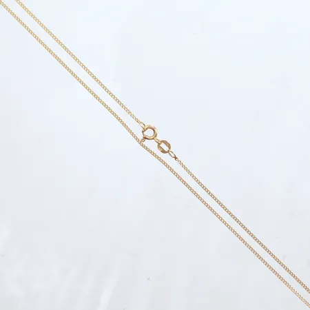 Kedja Pansar, längd 46,5cm, bredd 1mm, 18k Vikt: 2 g