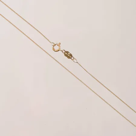 Kedja, 38cm, bredd:0,5mm, 18K 1,6g.