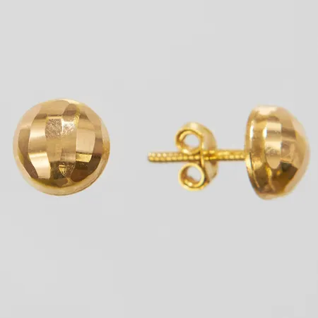Ett par örhängen, Ø 7,3mm, stift, 18K Vikt: 1 g