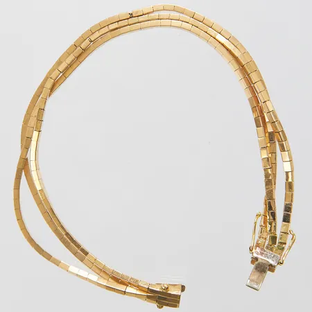 Armband, defekt, bucklig, skadade länkar, 18K Vikt: 19,7 g