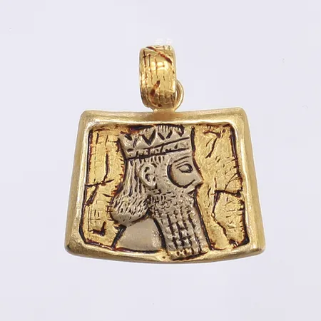 Hänge, Cyrus II/Kourosh, 32x26mm, 18K Vikt: 9 g