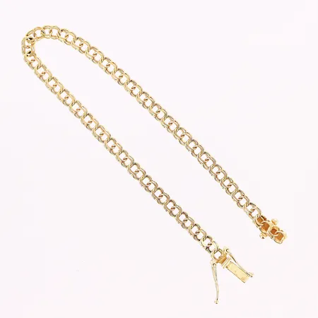 Armband Bismarck, 16,5cm, bredd 4mm, 18K Vikt: 4,3 g