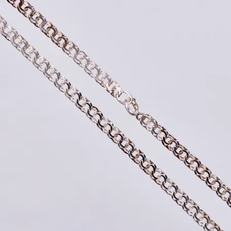 Collier Bismarck, längd ca 42cm, bredd ca 5mm, 925-1000 silver Vikt: 10,4 g