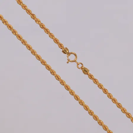 Kedja Cordell, längd 40cm, bredd 2mm, 21K  Vikt: 2,8 g