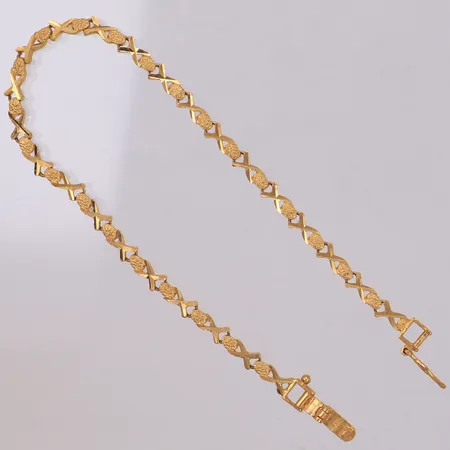 Armband, 18,5cm, bredd: 3,7mm, 21K Vikt: 7,5 g