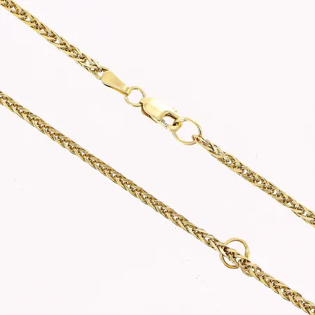 Kedja 57cm, bredd 1,5mm, defekter, 18K Vikt: 5,5 g