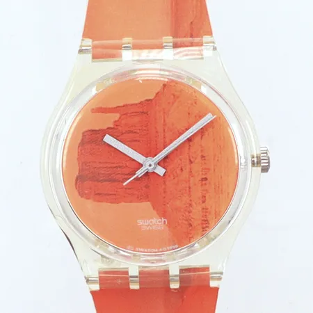 Damur retro Swatch, Zerkon, längd 23cm, originalask, behov av batteribyte. Vikt: 0 g