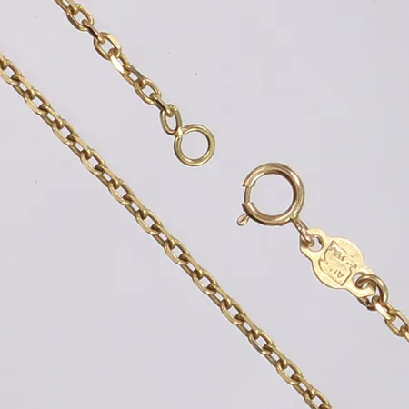 Halskedja ankarlänk, 39,5cm, bredd 1,5mm, 18K Vikt: 3,6 g