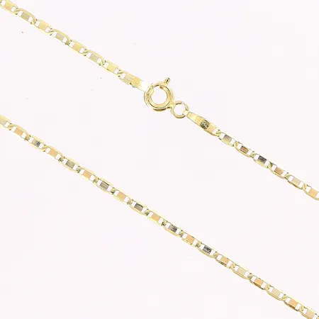 Kedja, 55cm, bredd 1,5mm, 18K Vikt: 3 g