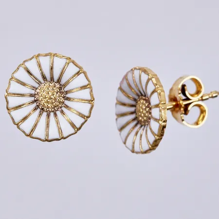 Ett par örhängen Georg Jensen, Daisy, Ø 11mm, förgyllt 925/1000 silver Vikt: 2,7 g