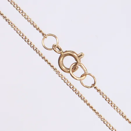 Halskedja, 55cm, bredd 1,1mm, 14K Vikt: 2,5 g