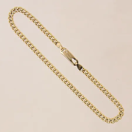 Armband Pansar, längd 20cm, bredd 3mm, ihålig, 18K  Vikt: 4,1 g