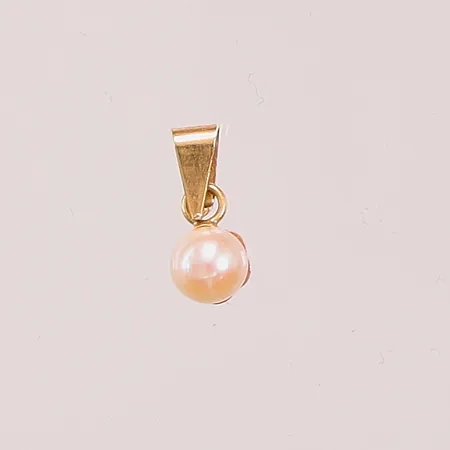 Hänge, pärla ca 5mm, 18K 0,4g.