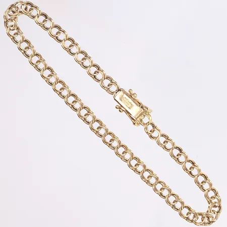 Armband, Bismarck, 19,5cm, bredd 4,5mm, 18K Vikt: 6,6 g