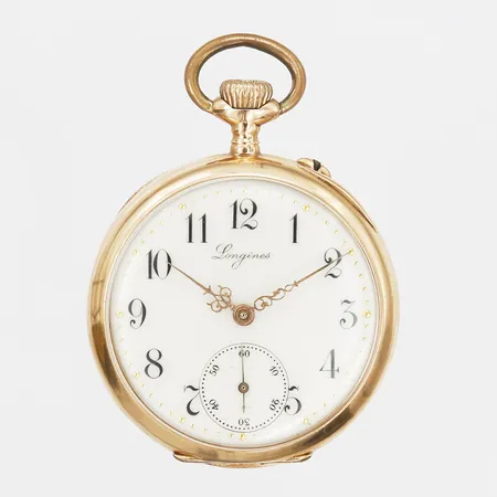 Damfickur Longines, Ø31mm, liten sekundvisare, 18K, innerboett av metall, smärre slitage,  bruttovikt 36,4g