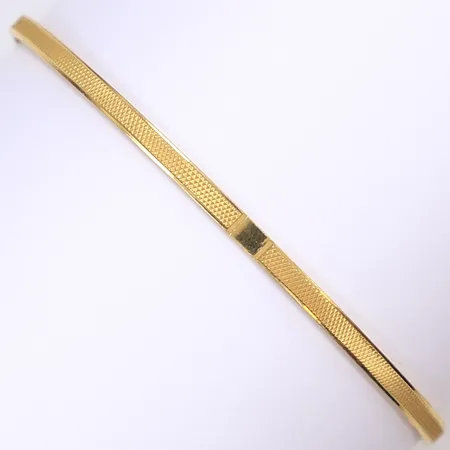 Armring, Ø63mm, bredd 3mm, skev, 22K Vikt: 11,4 g