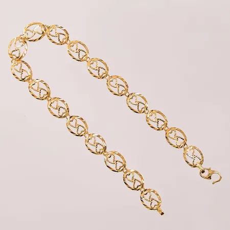 Armband, 19cm, bredd:7mm, 21K 5,3g.