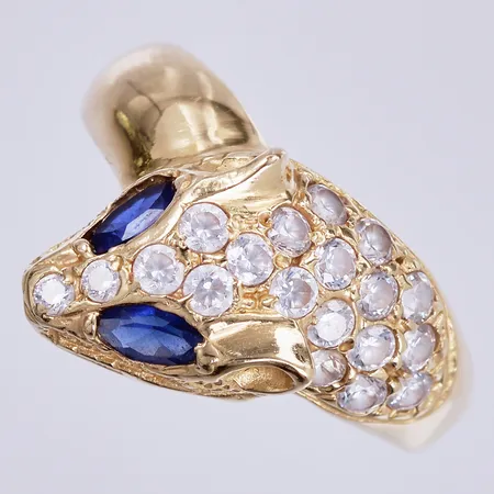 Ring med stenar, stl: 3-12mm, stl: 18 ¼, 18K Vikt: 5,3 g