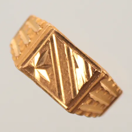 Klackring, stl 20, bredd 3-10mm, sliten, 22K Vikt: 5,5 g