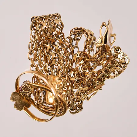 Diverse guld, defekt, 18K 26,9g.