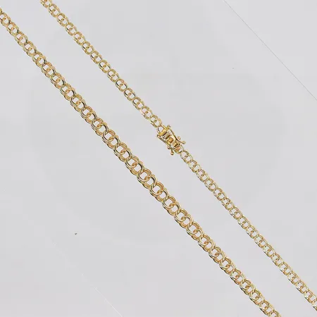 Collier doserad Bismarck, 47cm, bredd 3,3-5,3mm, 18K Vikt: 10,5 g