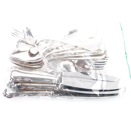 Diverse silverbestick, bruttovikt 880gr Vikt: 880 g