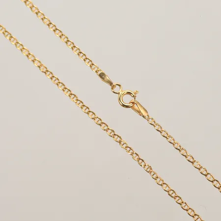 Halsband, längd ca 45cm, bredd 2mm, 14K Vikt: 1,8 g