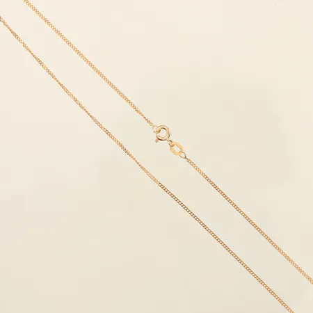 Kedja Pansar, längd 52cm, bredd ca 1,2mm, Guldfynd, 18K Vikt: 3 g