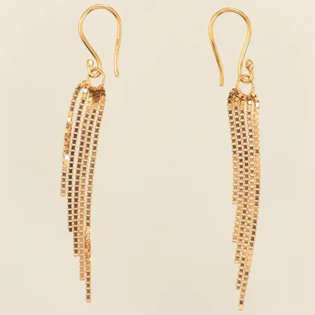 Ett par örhängen Venezia, längd 60mm, bredd 5,8mm, 18K  Vikt: 4,4 g