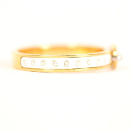Armband, Hermes, "Mini Clic d'Ancre", numrerad FI 02 24, Frankrike, innermått ca 5,5x4,5cm, kopia av kvitto medföljer, dustbag, etui, smärre slitage.