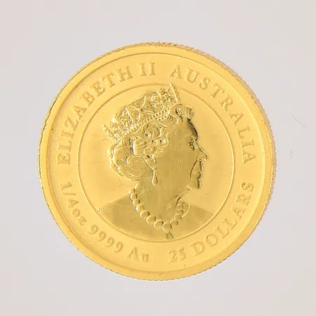 Mynt Elizabeth II Australia, 25 dollars, Mouse 2020, Ø19,9mm, 24K  Vikt: 7,8 g