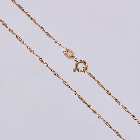Collier, tvinnad, GHA, längd: ca 44cm, 18K Vikt: 1,3 g