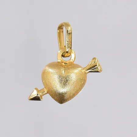 Hänge, hjärta, stl 12x12mm, 18K Vikt: 0,4 g