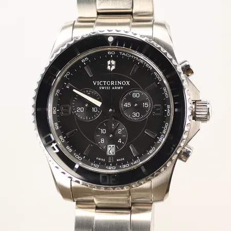 Herrur Victorinox, Maverick, Swiss Army, Quartz, Ø43mm, ref nr. 241695, serie nr.190820158   kronograf, stållänk, inga tillbehör  
