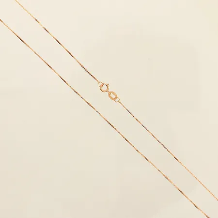 Kedja Venezia, längd 38cm, bredd 0,6mm, GHA, 18K  Vikt: 1 g
