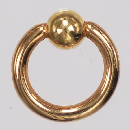 Piercingsmycke, ca 10mm, 18K  Vikt: 1,1 g