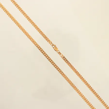 Kedja Pansar, längd 50cm, bredd 4,2mm, 18K  Vikt: 33,4 g