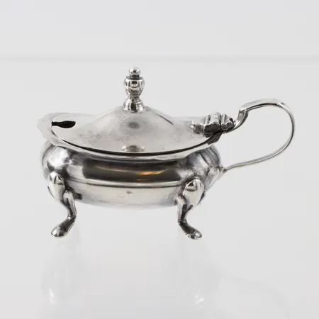 Senapskar, Barker Ellis & Co Birmingham England, längd ca 8 cm, silver 925/1000. Vikt: 45,6 g