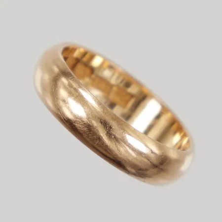 Ring, stl 16¼, bredd 4,5mm, 18K,  Vikt: 4,5 g