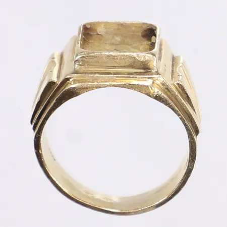 Ring, 19¾, bredd 5-18mm, sten saknas, 18K  Vikt: 20,9 g