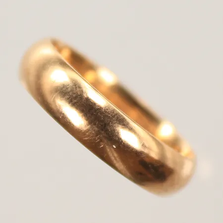 Ring, slät, gravyr, 18K Vikt: 5,4 g