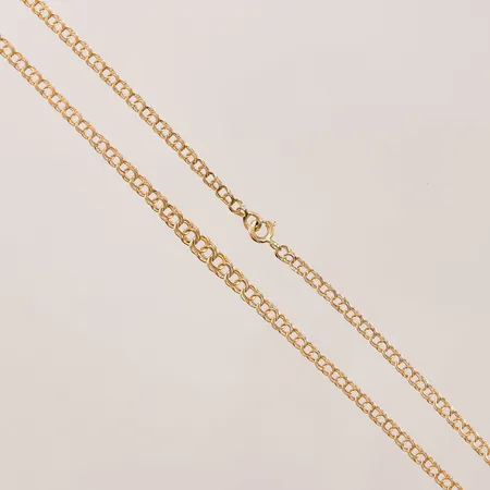 Collier Bismarck, 41cm, bredd:3-4mm, 18K 5,3g.