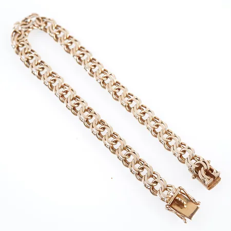 Armband, bismarck, 20,5cm, bredd 7mm, 18k Vikt: 21,1 g