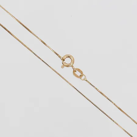 Kedja Venezia, längd: 47cm, bredd: 0,5mm, 18K guld Vikt: 1,3 g