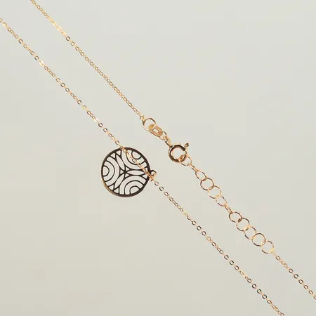 Halscollier, längd 45cm, bredd 1-12mm, 18K Vikt: 1,5 g
