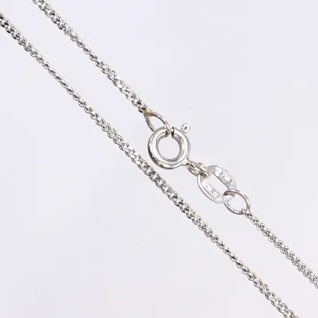 Halskedja, pansar, längd 40cm, bredd 1mm, vitguld 18K Vikt: 2,3 g